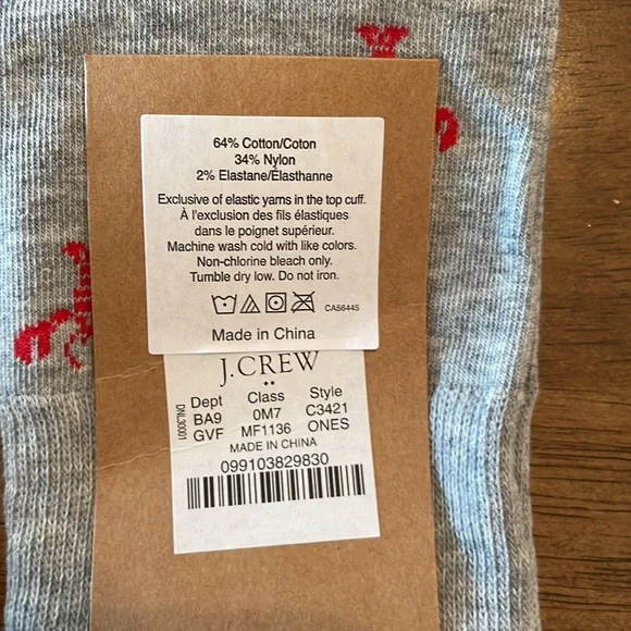NWT bundle of 3 pairs of Jcrew factory Lobster socks! - Picture 4 of 4